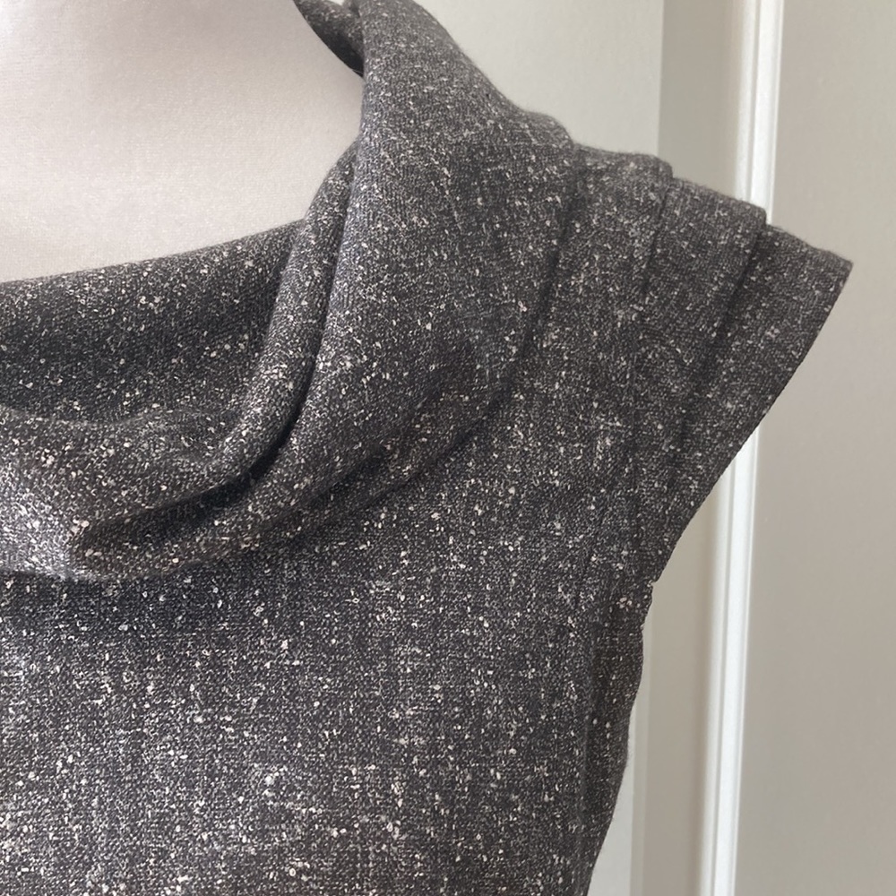 Saks Fifth Avenue BLACK Label 6 black gray bodycon dress - Picture 3 of 14